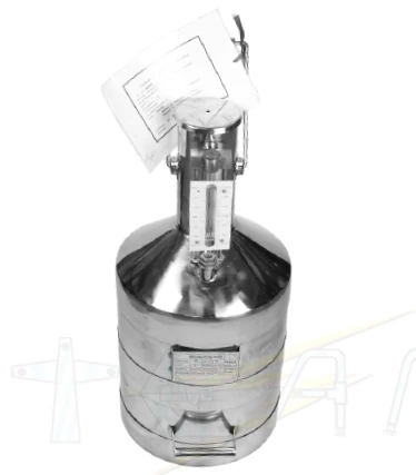 [MMA20] PROBETA DE 20 LITROS PARA CALIBRACION DE BOMBAS, DE ACERO INOXIDABLE, CON VISOR